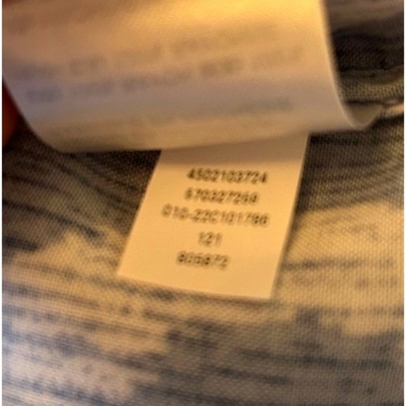 Chico's Lotus Bloom Peasant Top Regatta Blue Size XXL NWT - Picture 10 of 11